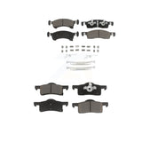 Front Rear Ceramic Brake Pads Kit For Ford Expedition Lincoln Navigator KCX-100267