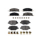 Front Rear Ceramic Brake Pads Kit For Ford Explorer Taurus Flex Police Interceptor Sedan Lincoln MKS Special Service KTC-100263