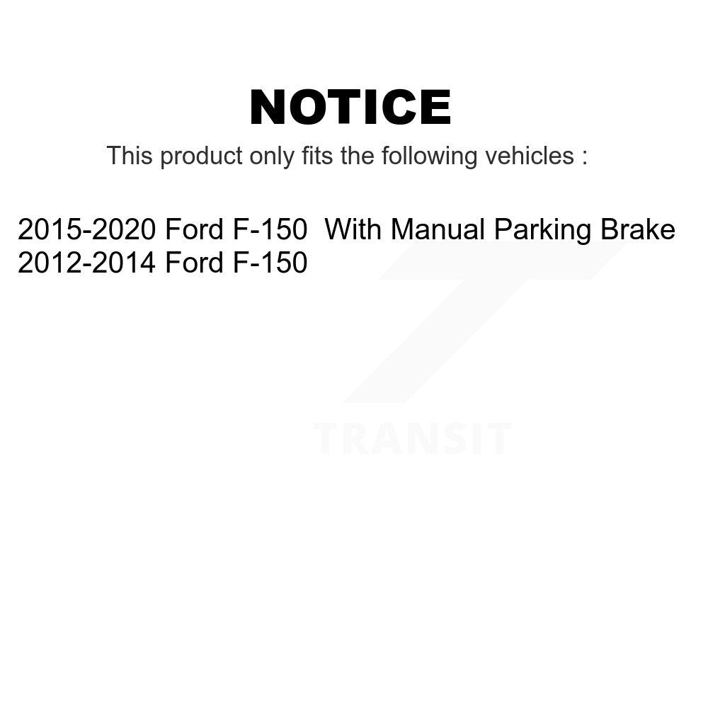Front Rear Ceramic Brake Pads Kit For Ford F-150 KCX-100460