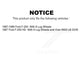 Front Rear Ceramic Brake Pads Kit For Ford F-250 HD KCX-100082
