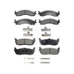 Front Rear Ceramic Brake Pads Kit For Ford F-250 HD KTC-100357