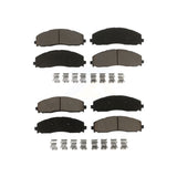 Front Rear Ceramic Brake Pads Kit For Ford F-250 Super Duty F-350 F-450 KCX-100256