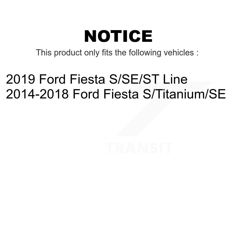 Front Rear Ceramic Brake Pads Kit For Ford Fiesta KCX-100290
