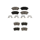 Front Rear Ceramic Brake Pads Kit For Ford Fiesta KCX-100290