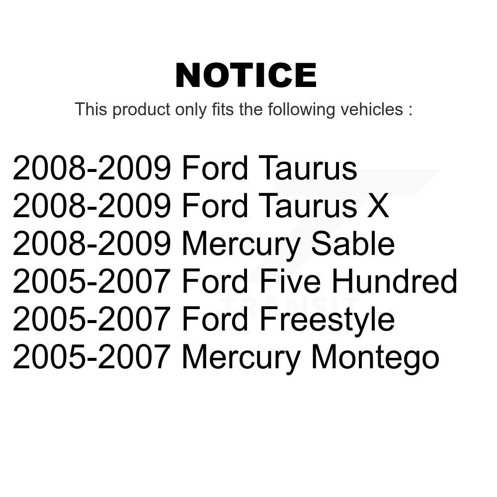 Front Rear Ceramic Brake Pads Kit For Ford Five Hundred Freestyle Taurus Mercury Montego X Sable KCX-100168