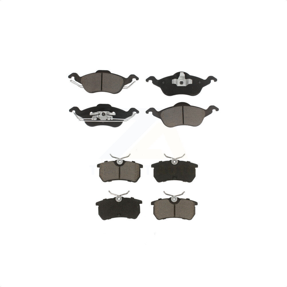 Front Rear Ceramic Brake Pads Kit For Ford Focus KCX-100093