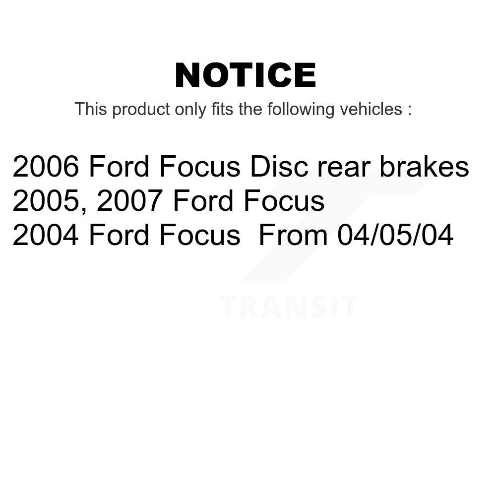 Front Rear Ceramic Brake Pads Kit For Ford Focus KTC-100029