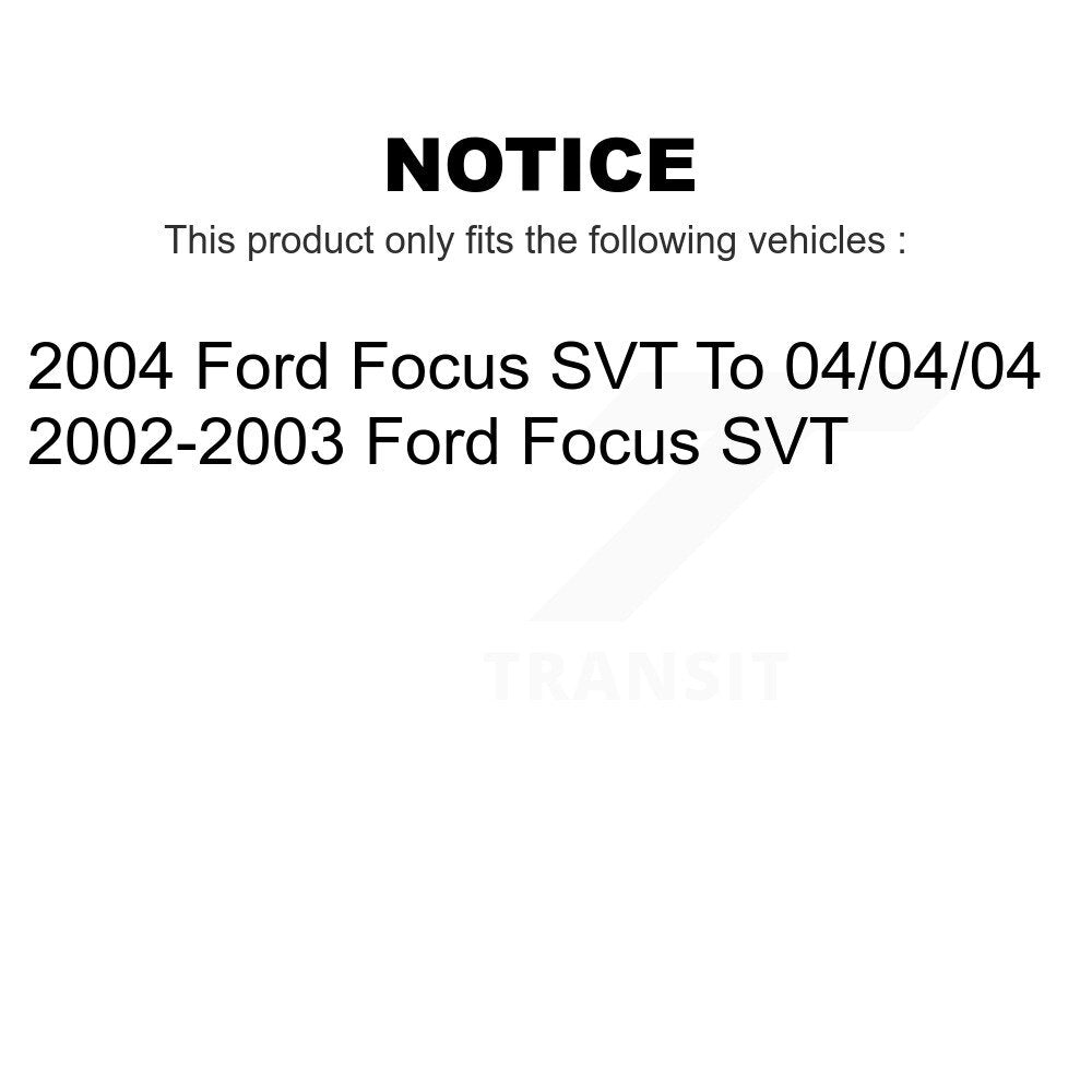 Front Rear Ceramic Brake Pads Kit For Ford Focus SVT KTC-100505