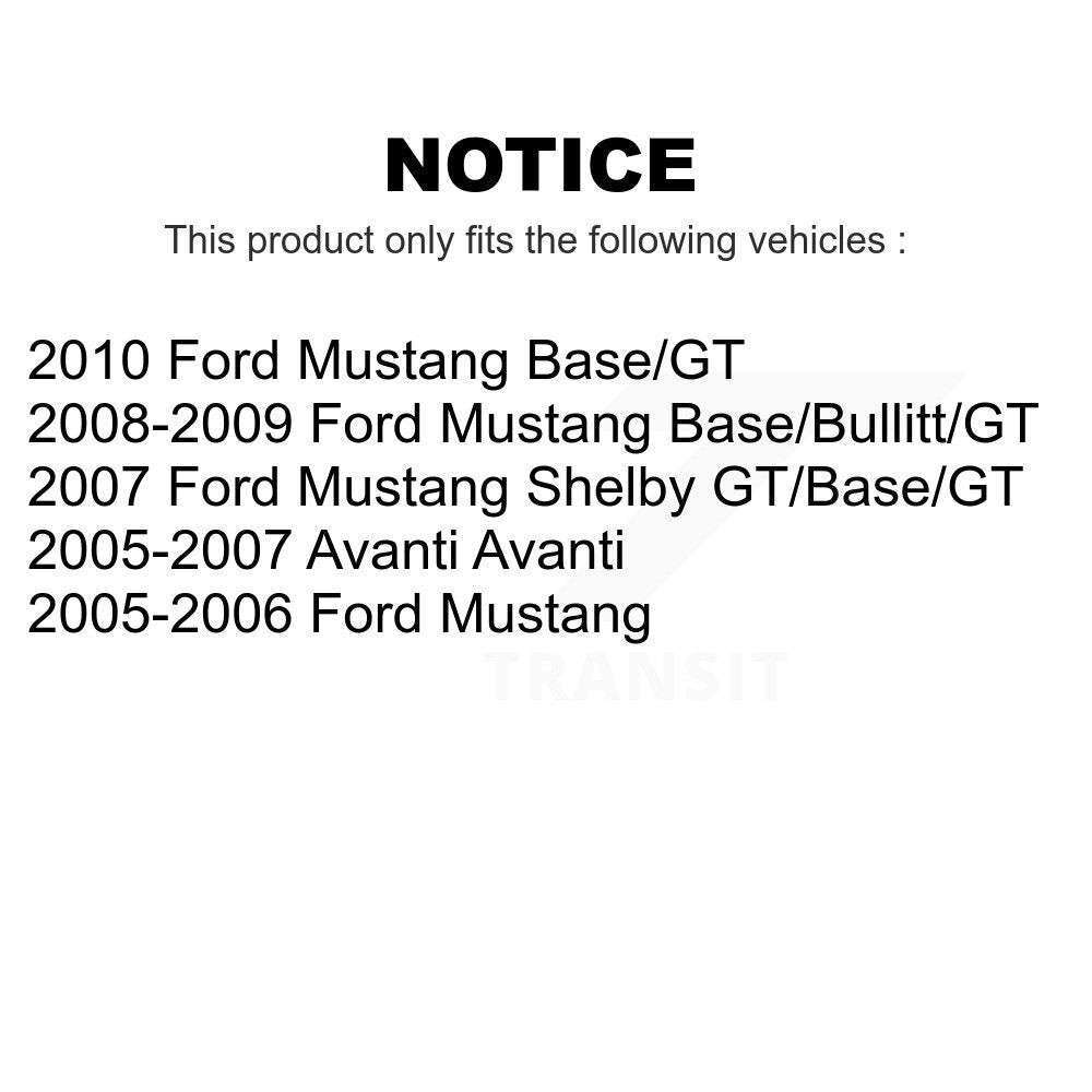 Front Rear Ceramic Brake Pads Kit For Ford Mustang Avanti KTC-100215