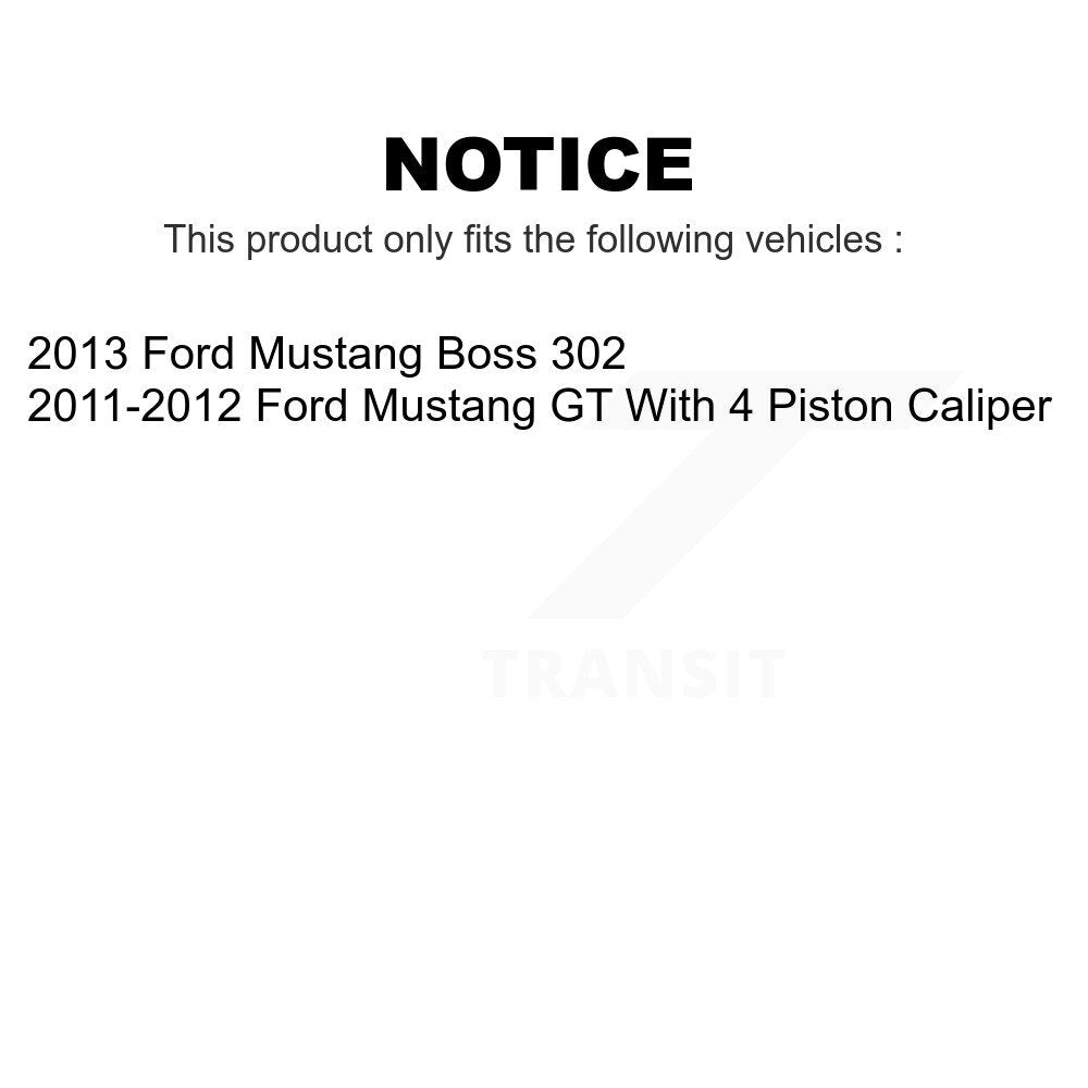 Front Rear Ceramic Brake Pads Kit For Ford Mustang KCX-100066