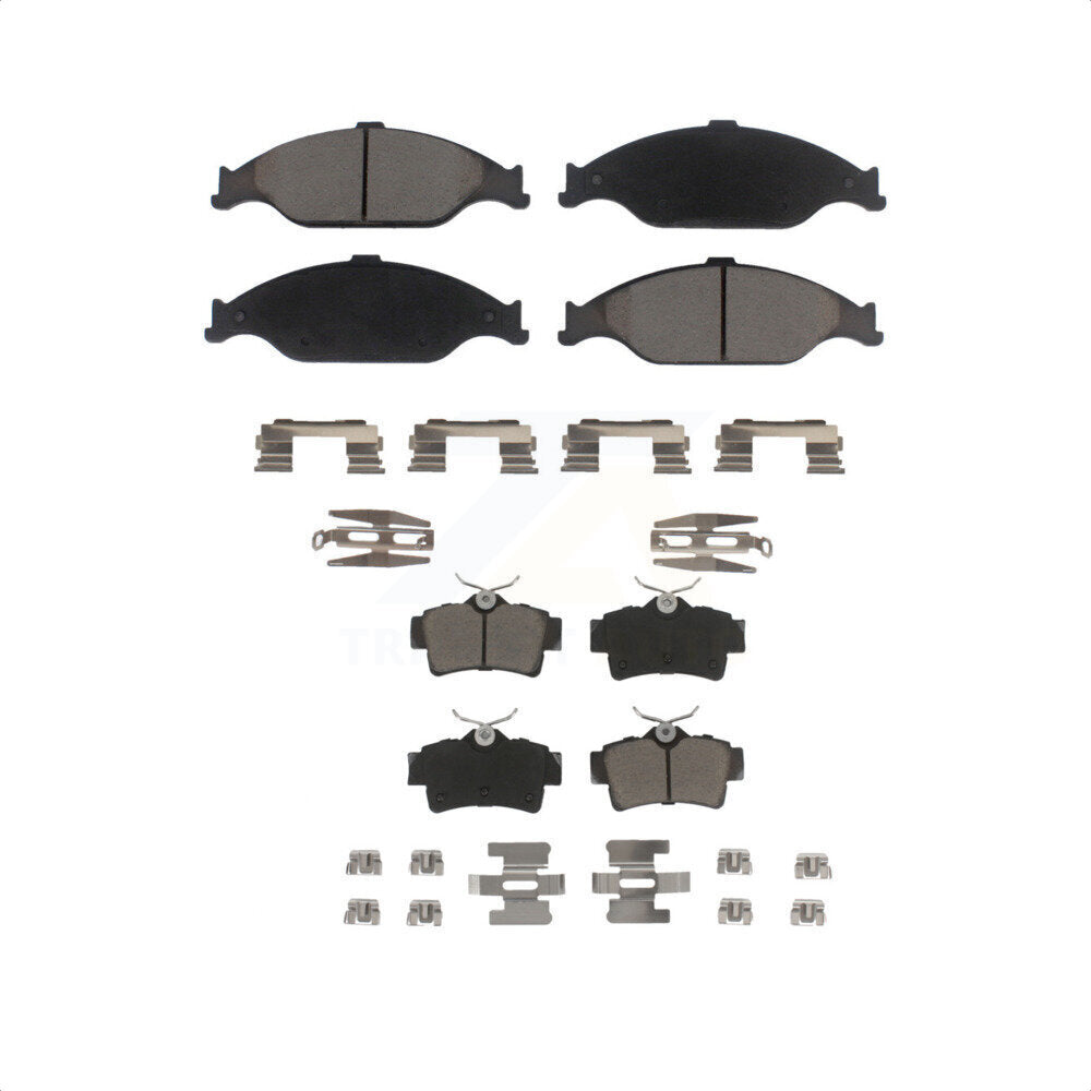 Front Rear Ceramic Brake Pads Kit For Ford Mustang KCX-100387