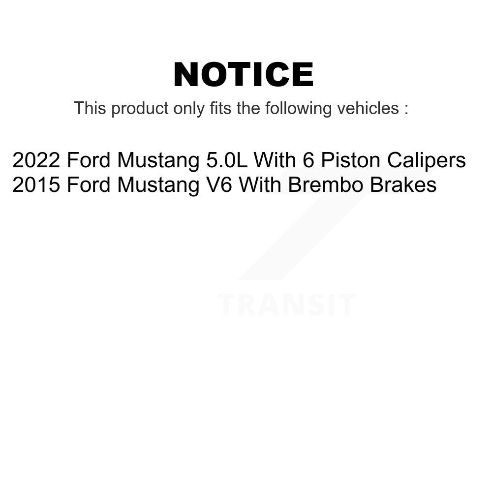 Front Rear Ceramic Brake Pads Kit For Ford Mustang KTC-100592