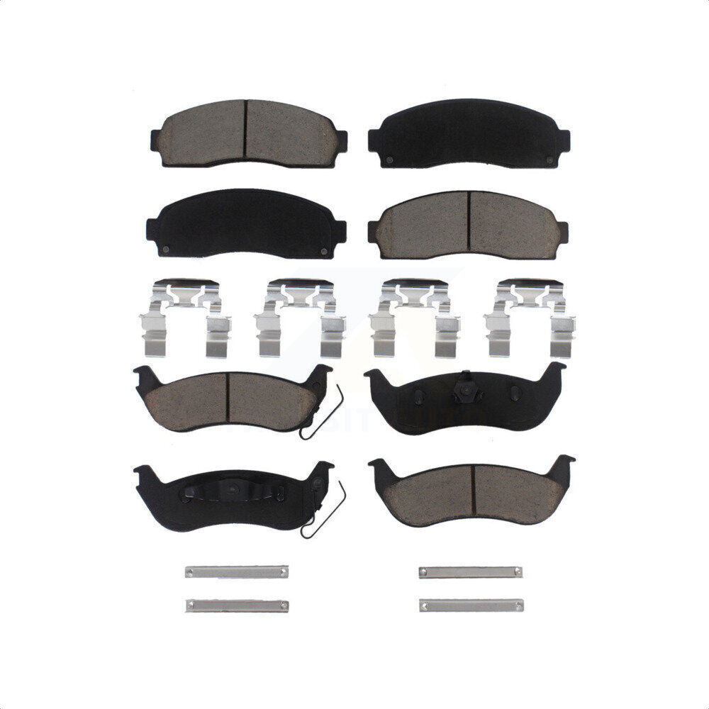 Front Rear Ceramic Brake Pads Kit For Ford Ranger Mazda B2300 B4000 KCX-100379