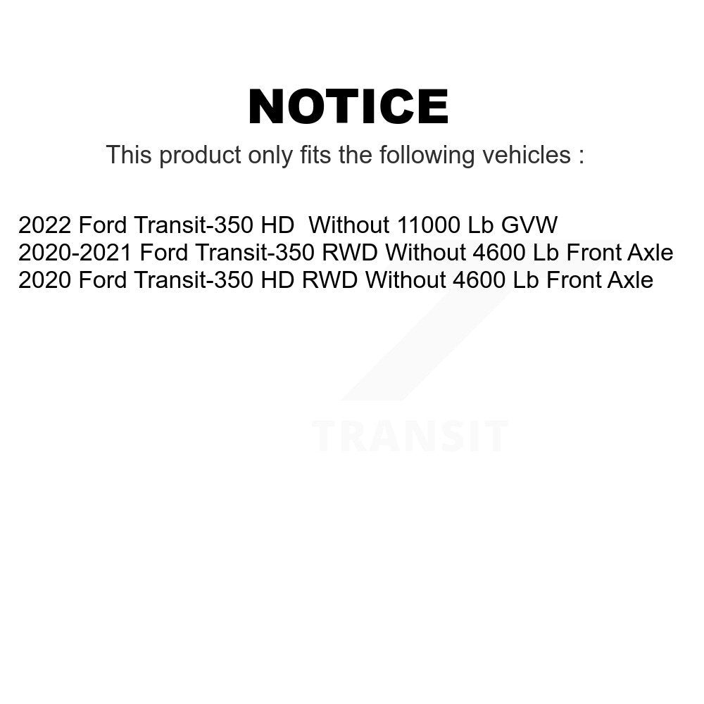 Front Rear Ceramic Brake Pads Kit For Ford Transit-350 HD KTC-100757