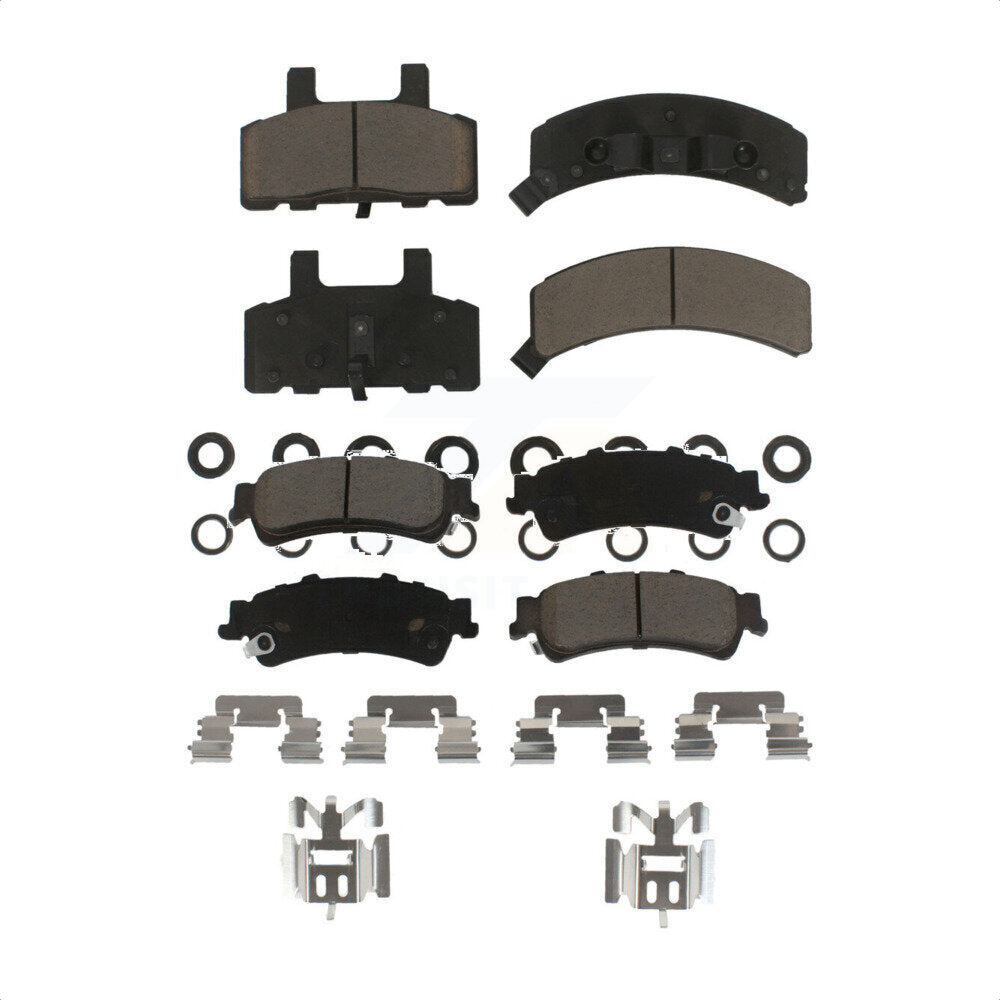 Front Rear Ceramic Brake Pads Kit For GMC Yukon Cadillac 60 Special KCX-100260