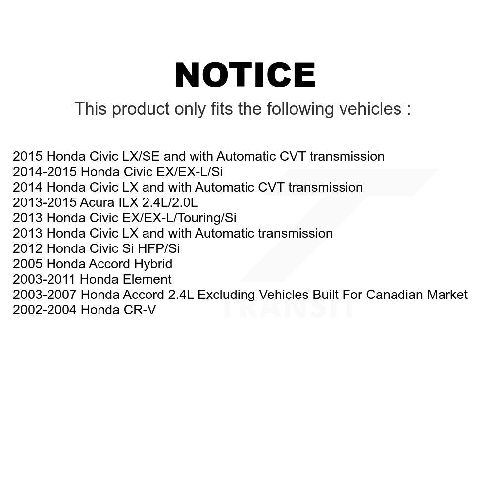 Front Rear Ceramic Brake Pads Kit For Honda Accord Civic CR-V Element Acura ILX KCX-100105