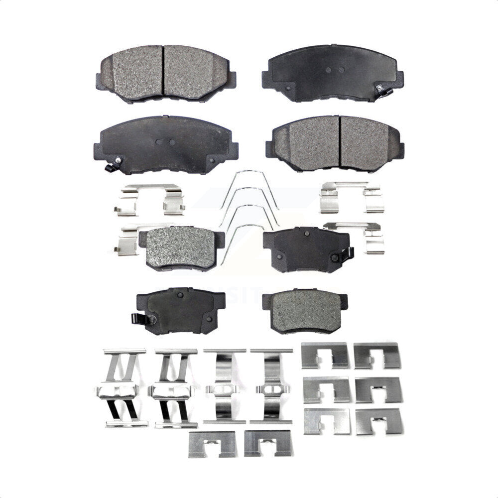 Front Rear Ceramic Brake Pads Kit For Honda Accord Civic CR-V Element Acura ILX KTC-100471