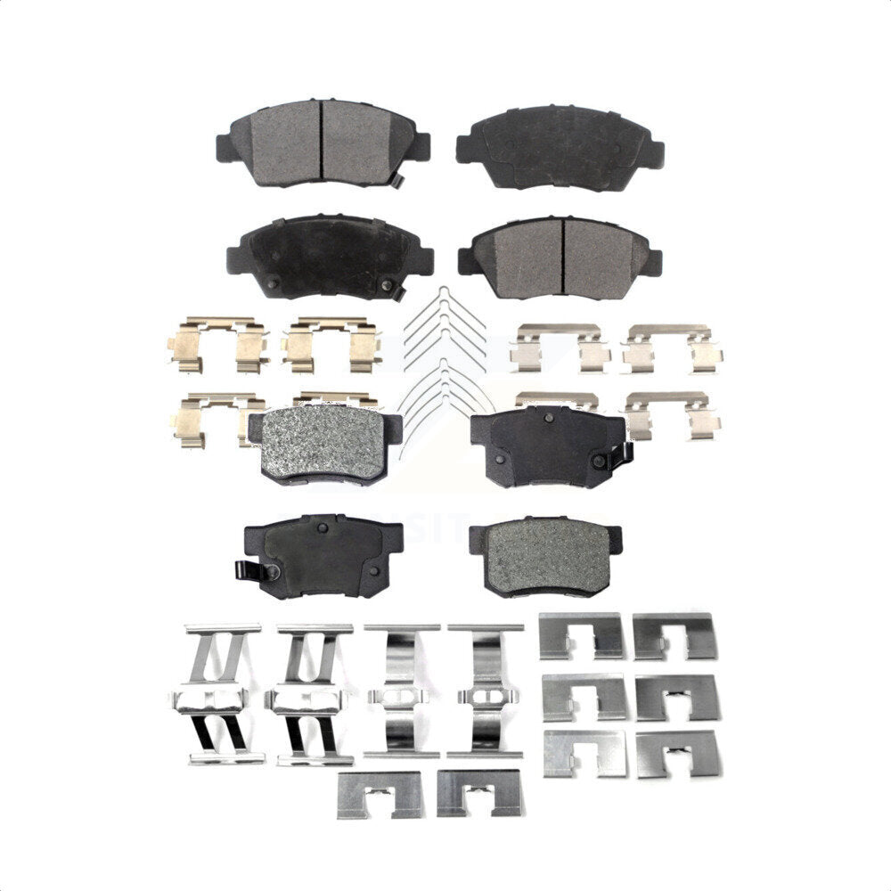 Front Rear Ceramic Brake Pads Kit For Honda Civic Acura RSX ILX CR-Z KTC-100496