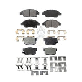 Front Rear Ceramic Brake Pads Kit For Honda Civic Acura RSX ILX CR-Z KTC-100496