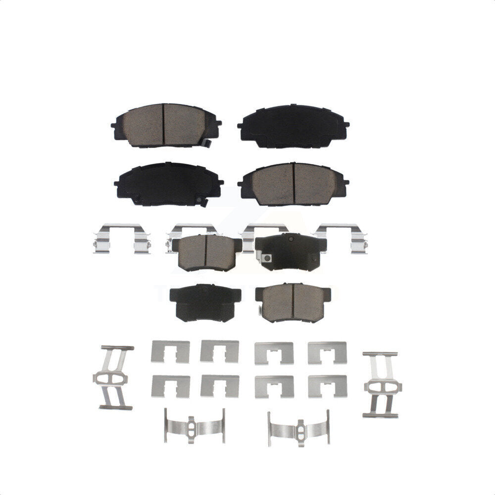 Front Rear Ceramic Brake Pads Kit For Honda Civic Acura RSX S2000 CSX KCX-100204
