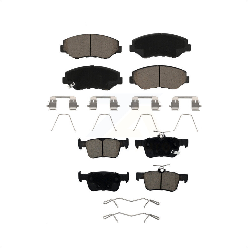 Front Rear Ceramic Brake Pads Kit For Honda Civic KCX-100129