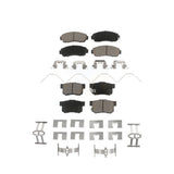 Front Rear Ceramic Brake Pads Kit For Honda Civic KCX-100269