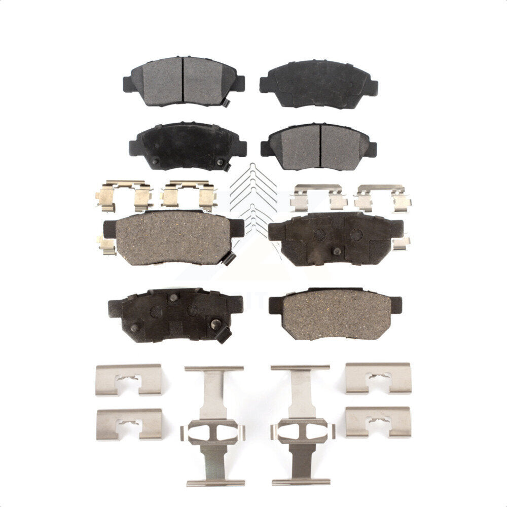 Front Rear Ceramic Brake Pads Kit For Honda Fit Civic del Sol KTC-100495