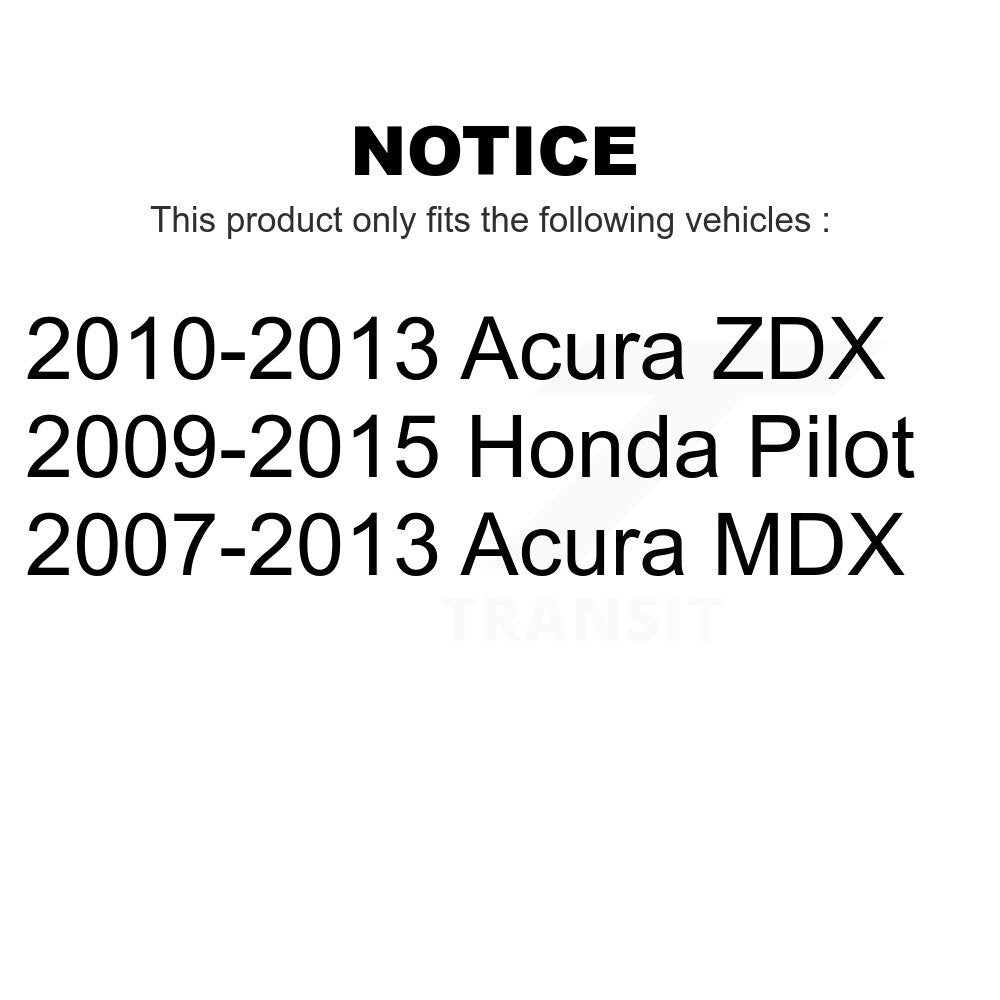 Front Rear Ceramic Brake Pads Kit For Honda Pilot Acura MDX ZDX KCX-100465