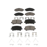Front Rear Ceramic Brake Pads Kit For Honda Pilot Acura MDX ZDX KCX-100465