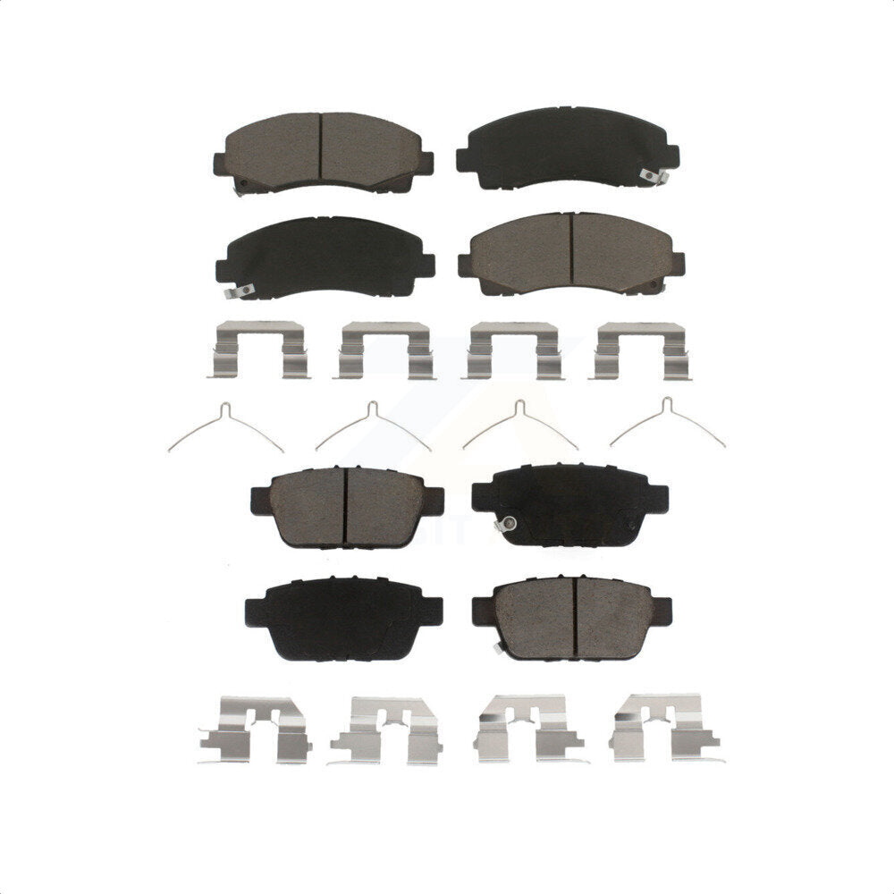 Front Rear Ceramic Brake Pads Kit For Honda Ridgeline Acura TL KCX-100454