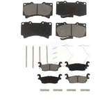 Front Rear Ceramic Brake Pads Kit For Hummer H3 H3T KCX-100270
