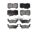 Front Rear Ceramic Brake Pads Kit For Hummer H3 H3T KTC-100074