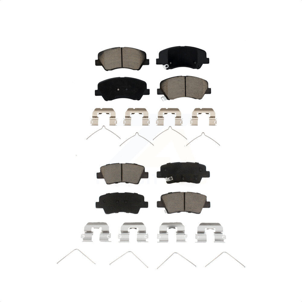 Front Rear Ceramic Brake Pads Kit For Hyundai Accent Kia Rio KCX-100061