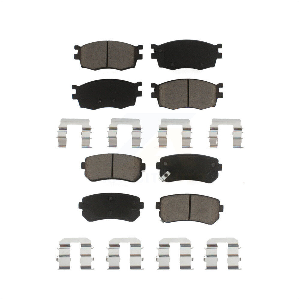 Front Rear Ceramic Brake Pads Kit For Hyundai Accent Kia Rio Rio5 KCX-100151