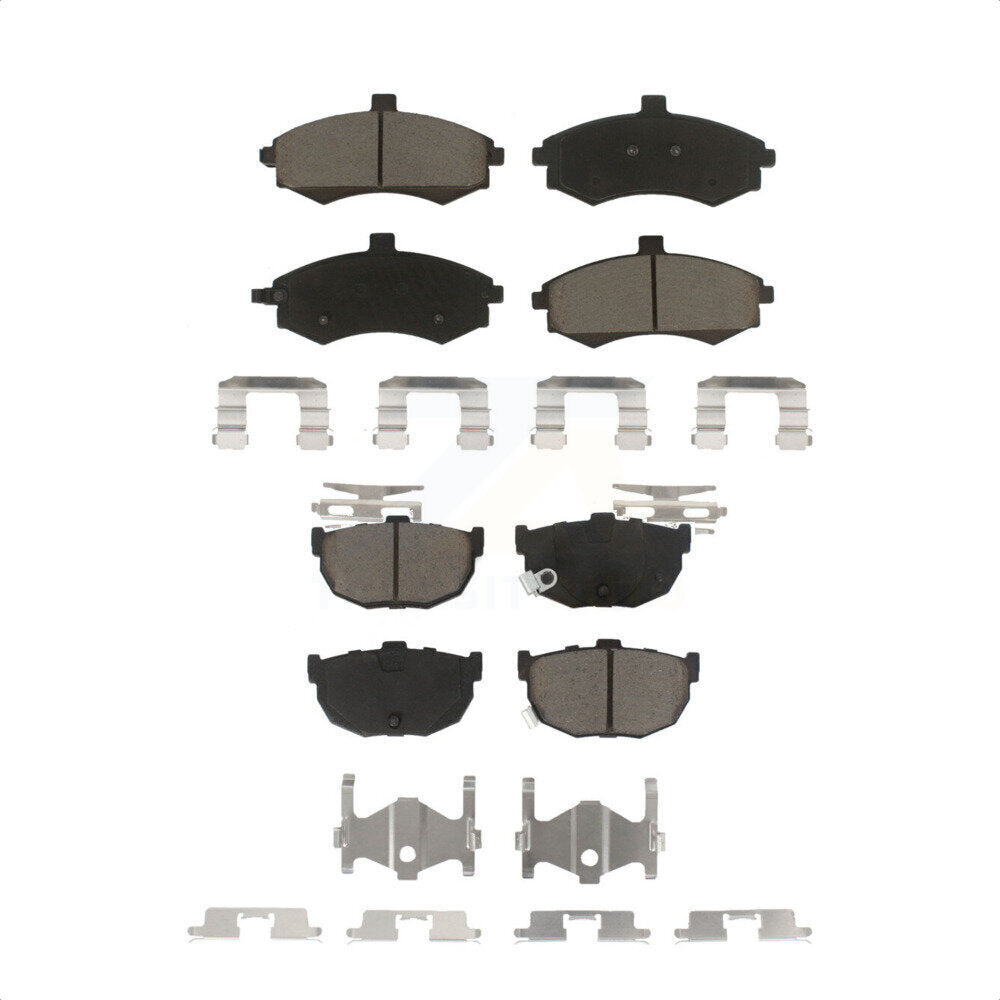 Front Rear Ceramic Brake Pads Kit For Hyundai Elantra Disc rear brakes KCX-100190