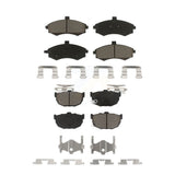 Front Rear Ceramic Brake Pads Kit For Hyundai Elantra Disc rear brakes KCX-100190