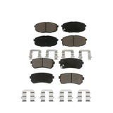 Front Rear Ceramic Brake Pads Kit For Hyundai Elantra Kia Forte Koup Forte5 KCX-100365