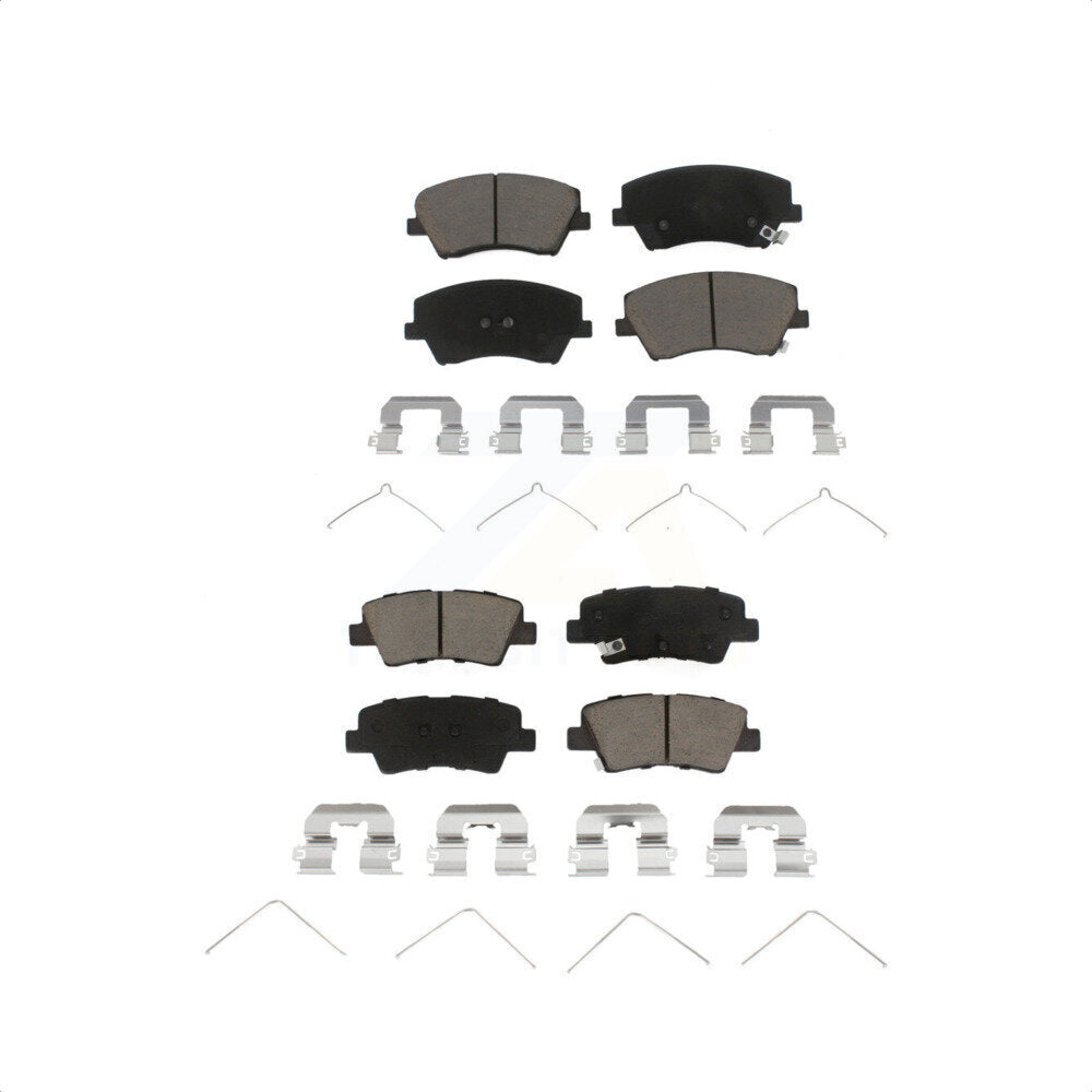 Front Rear Ceramic Brake Pads Kit For Hyundai Elantra Kia Niro Ioniq KCX-100367