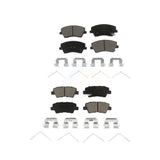 Front Rear Ceramic Brake Pads Kit For Hyundai Elantra Kia Niro Ioniq KCX-100367