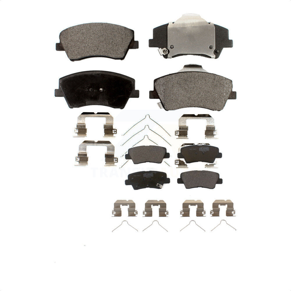 Front Rear Ceramic Brake Pads Kit For Hyundai Elantra Kia Niro Ioniq KTC-100318