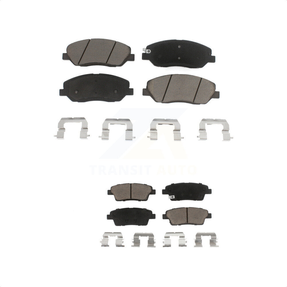 Front Rear Ceramic Brake Pads Kit For Hyundai Genesis 3.8L KCX-100037