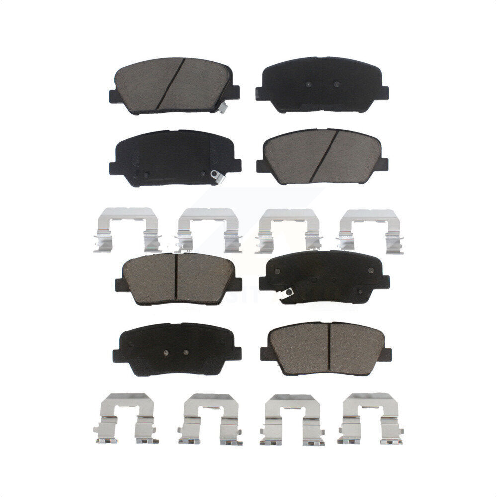 Front Rear Ceramic Brake Pads Kit For Hyundai Genesis Coupe KCX-100116