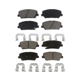 Front Rear Ceramic Brake Pads Kit For Hyundai Genesis Coupe KCX-100116