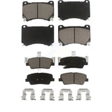 Front Rear Ceramic Brake Pads Kit For Hyundai Genesis Equus KCX-100040