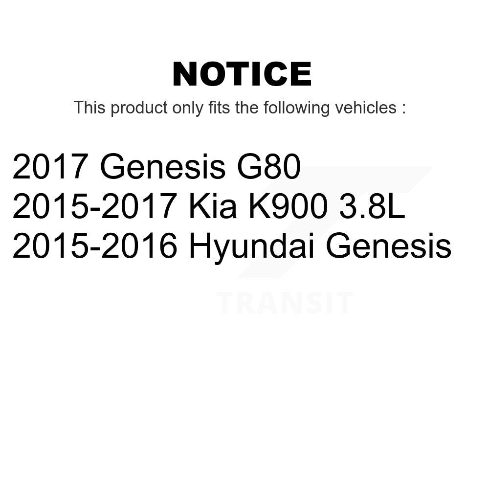 Front Rear Ceramic Brake Pads Kit For Hyundai Genesis G80 Kia K900 KTC-100300