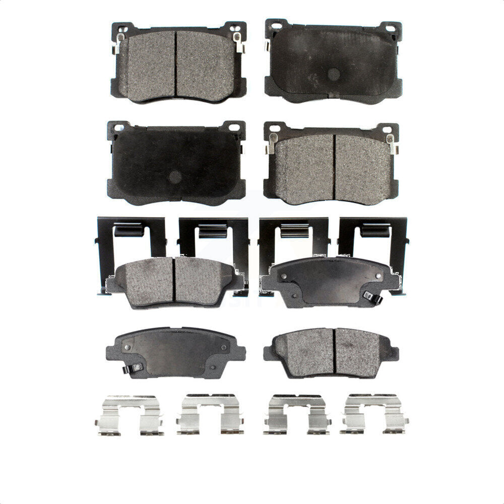 Front Rear Ceramic Brake Pads Kit For Hyundai Genesis G80 Kia K900 KTC-100300