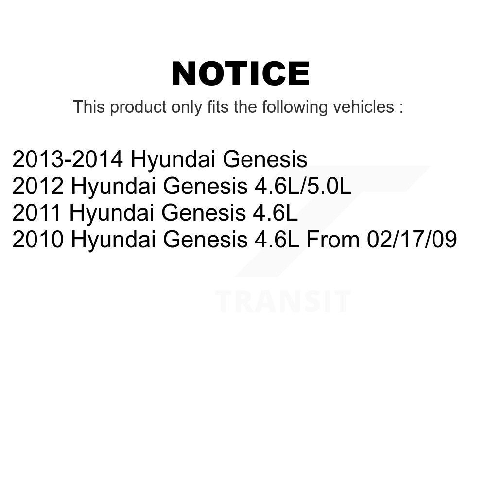Front Rear Ceramic Brake Pads Kit For Hyundai Genesis KCX-100038