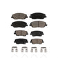 Front Rear Ceramic Brake Pads Kit For Hyundai Santa Fe XL KCX-100172