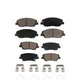 Front Rear Ceramic Brake Pads Kit For Hyundai Santa Fe XL KCX-100172