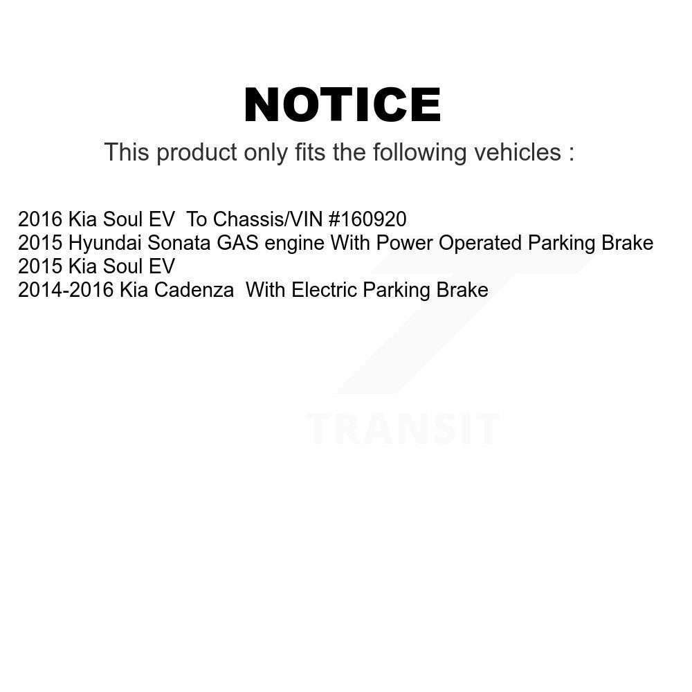 Front Rear Ceramic Brake Pads Kit For Hyundai Sonata Kia Cadenza Soul EV KTC-100127